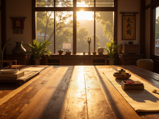 命理说团队办公室,专业命理师工作场景,传统文化氛围,现代化办公环境